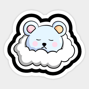 Sleepy Bear Sticker